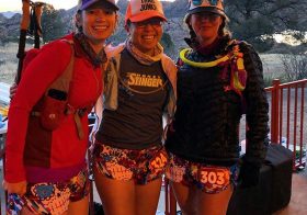 Waiting for the shuttle with these ladies… We matchy our drafty #boa shorts at #whiskeybasin57k [instagram]